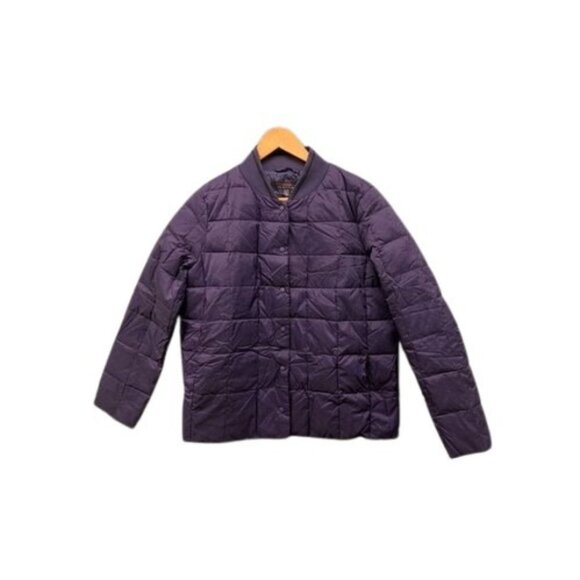 Trina Turk Women's Quilted Jacket Size M Purple Dock Down Lightweight Bomber‎ - Picture 1 of 11